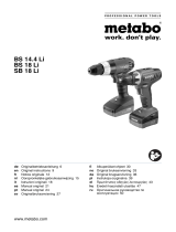 Metabo BS 18 LI 18V Manual do proprietário