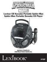 Lexibook LECTEUR CD SPIDERMAN Manual do proprietário