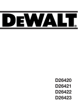 DeWalt D26421 Manual do proprietário
