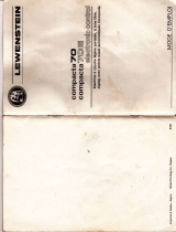 LEWENSTEIN COMPACTA 70E Manual do proprietário
