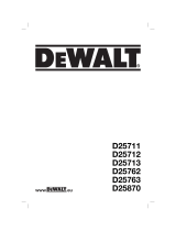 De Walt D25711K T-1 Manual do proprietário