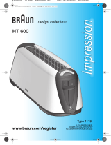 Braun IMPRESSION HT 600 Manual do proprietário