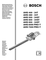 Bosch AHS6000PROT Manual do proprietário