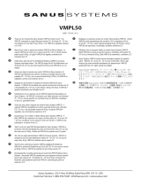Sanus VISIONMOUNT FLAT PANEL WALL MOUNT-VMPL50 Manual do proprietário