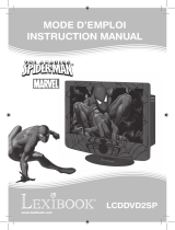 Lexibook LCDDVD2SP Spiderman Manual do usuário