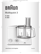 Braun K 650-600 Manual do proprietário