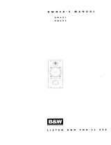 B&W DM 602 Manual do proprietário