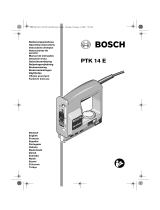 Bosch PTK 14 E Manual do proprietário