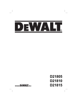DeWalt D21805 Manual do proprietário