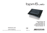 JBSYSTEMS BPM6 USB Manual do proprietário