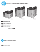 HP Color LaserJet Enterprise M855 Printer series Manual do proprietário