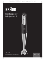 Braun MQ775 Manual do proprietário
