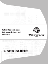 Targus USB NOTEBOOK MOUSE INTERNET PHONE Manual do proprietário