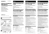 Sony ECM-TL1 Manual do proprietário