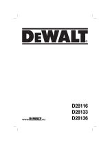 DeWalt D28116 T 3 Manual do proprietário