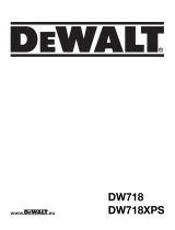 DeWalt DW718 T 5 Manual do proprietário