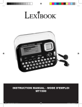 Lexibook MT1500 Manual do proprietário
