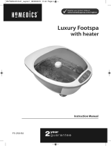 HoMedics Foot spa de luxe FS250 Manual do proprietário