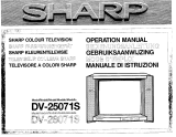Sharp dv 25071 Manual do proprietário