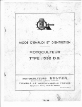 BOUYER MOTOCULTEUR TYPE 532DB Manual do proprietário