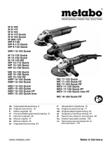 Metabo WEV 17-125 Quick Inox RT (601092000) Manual do usuário