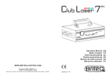 JBSYSTEMS LIGHT CLUB LASER 7 MK2 Manual do proprietário