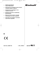 EINHELL BG-PM 46 S Manual do proprietário