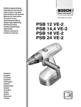 Bosch PSB 18 VE-2 Manual do proprietário
