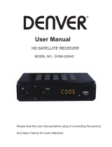 Denver DVBS-202HD Manual do usuário