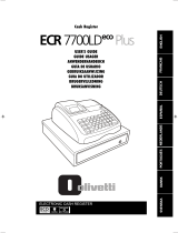 Olivetti ECR 7700 Plus Manual do usuário
