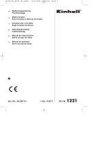 EINHELL RT-TS 1221 Manual do proprietário