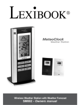 Lexibook MeteoClock SM882 Manual do proprietário