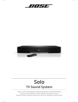 Bose Solo TV Sound Manual do proprietário
