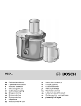 Bosch MES4000 VITAJUICE Manual do usuário