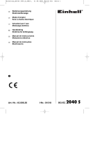 EINHELL BG-EC 2040 S Manual do proprietário