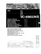 Sharp VC-496 Manual do proprietário