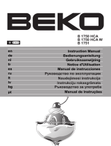 Beko B 1751 Manual do proprietário