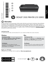 HP Deskjet 2000 Printer series - J210 Manual do proprietário