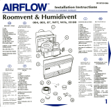 Airflow Roomvent T (O7) Instruções de operação
