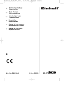 Einhell Blue BG-ET 5030 Manual do proprietário