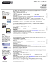 Vivanco USB 2.0 56IN1 CARD READER Manual do proprietário