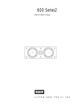 B&W 600 2 Series Manual do proprietário