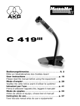 AKG C 419 III Manual do proprietário