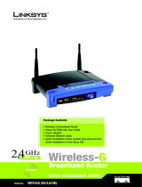 Linksys wrt54g3g at router Manual do proprietário