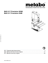 Metabo BAS 317 Precision WNB Manual do proprietário