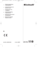 EINHELL BT-PO 110 Manual do proprietário