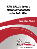 MyBinding HSM 390.3c Level 4 Micro Cut Manual do usuário