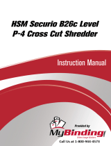 MyBinding HSM Securio B26C Level 3 Cross Cut Manual do usuário