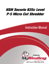 MyBinding HSM Securio B35C Level 4 Micro Cut Manual do usuário