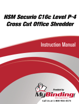 HSM HSM Securio C16C Level 3 Cross Cut Manual do usuário